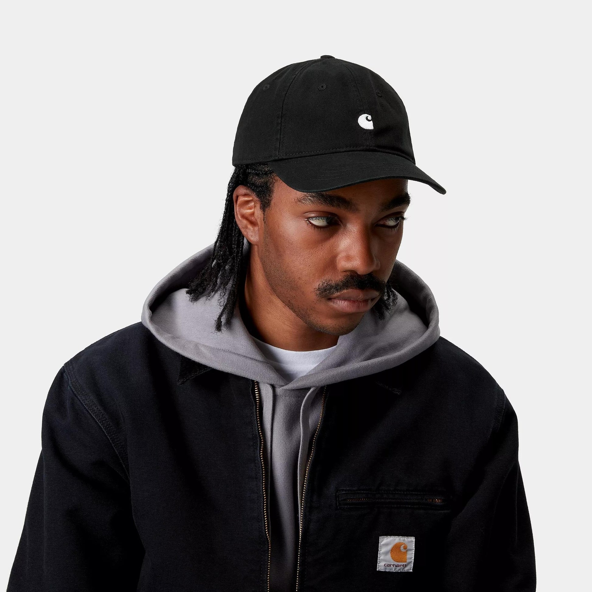 Cap Carhartt Madison Logo black white