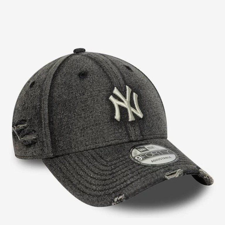 Cap New Era 940 Acid Wash Denim Black