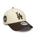 Cap New Era 940 LA Dodgers MLB Sidepatch crema