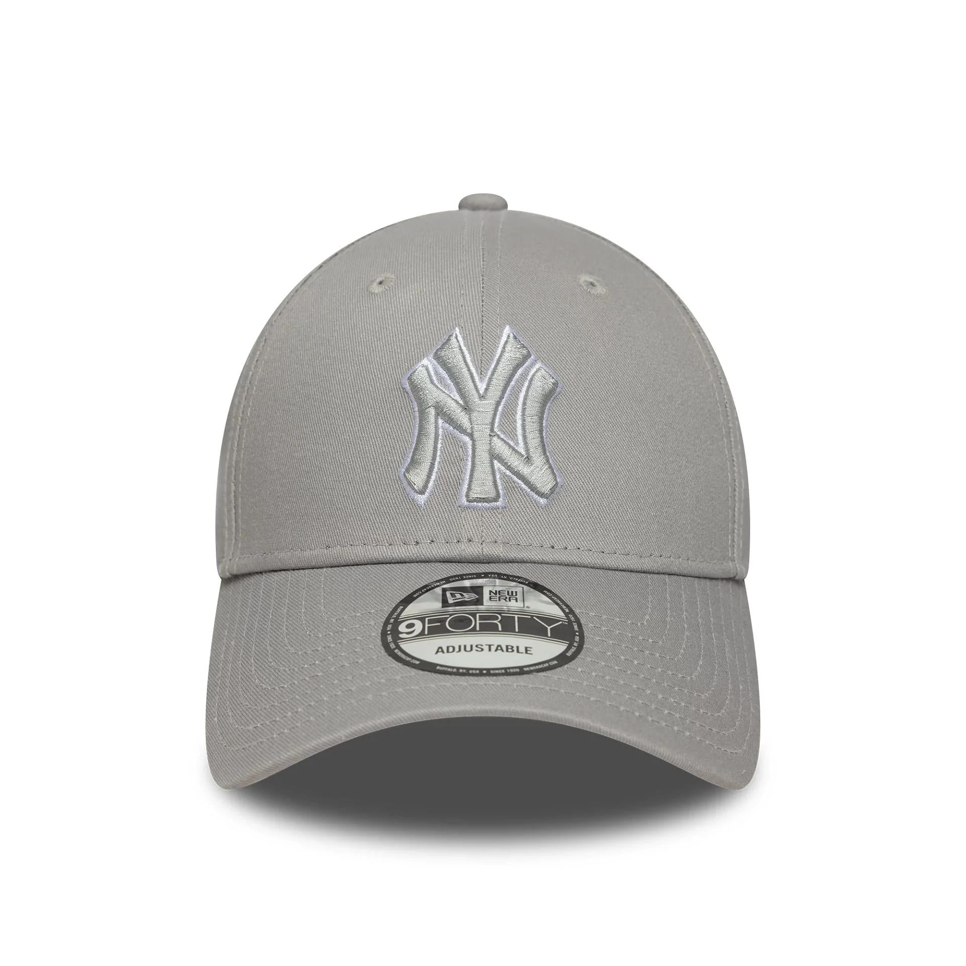 Cap New Era 940 New York Yankees MLB Outline grey
