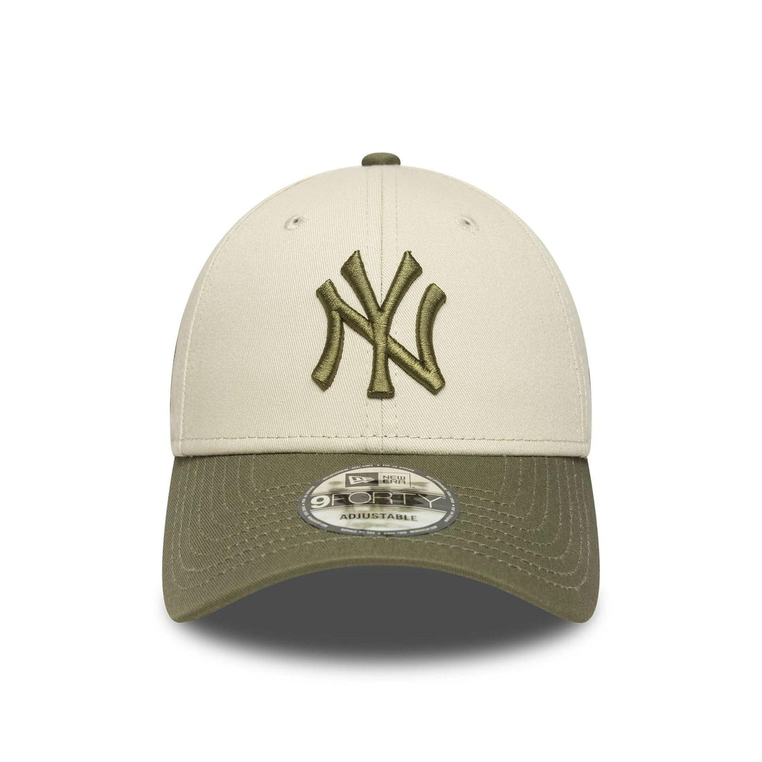 Cap New Era 940 New York Yankees MLB Sidepatch beige