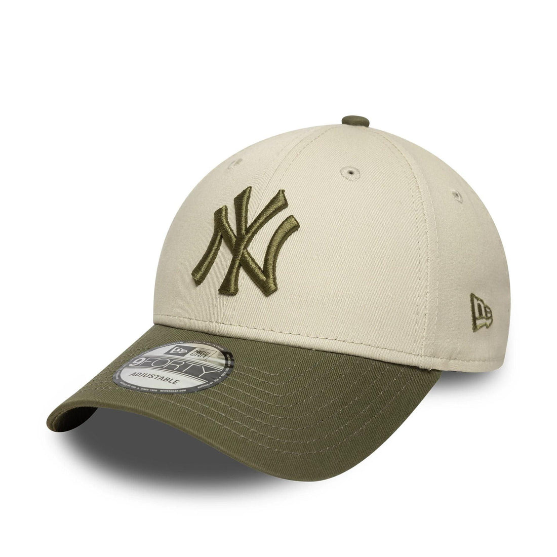 Cap New Era 940 New York Yankees MLB Sidepatch beige