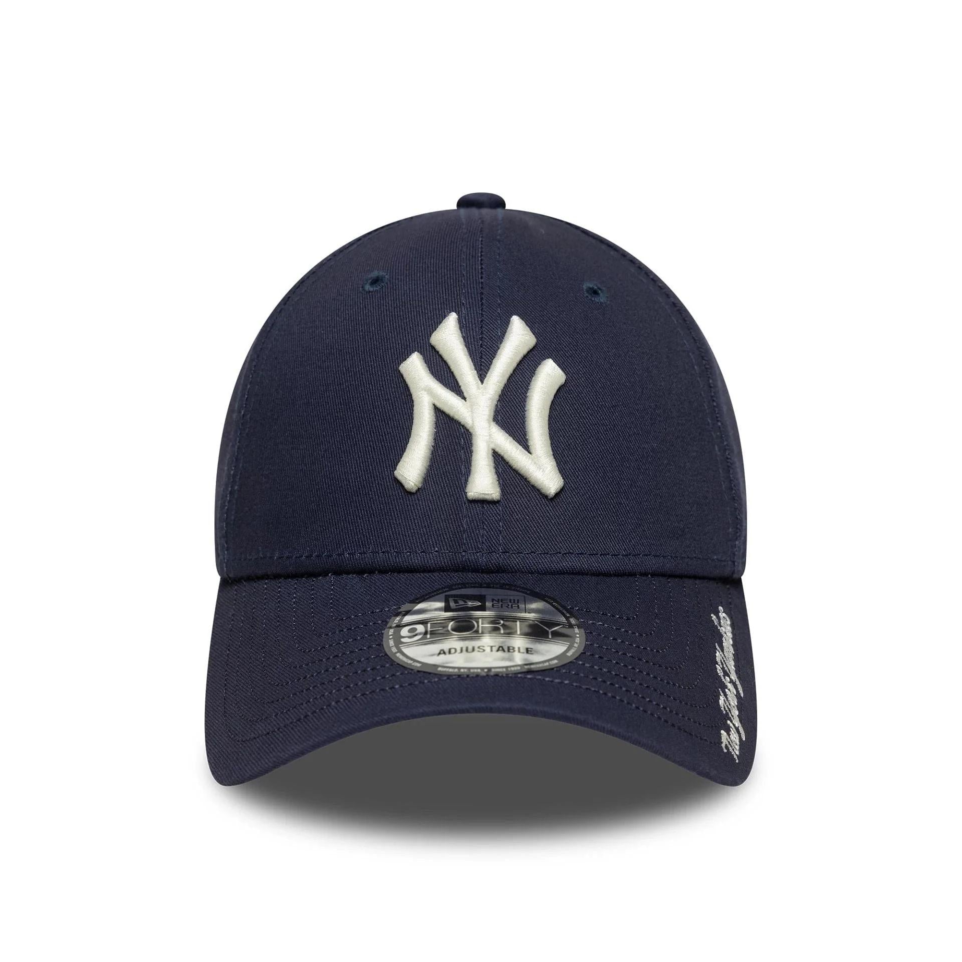 Cap New Era 940 New York Yankees MLB Visor Script navy