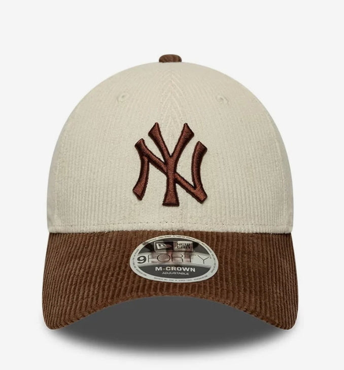 Cap New Era MLB 940 Cord MC NY YANKEES Beige