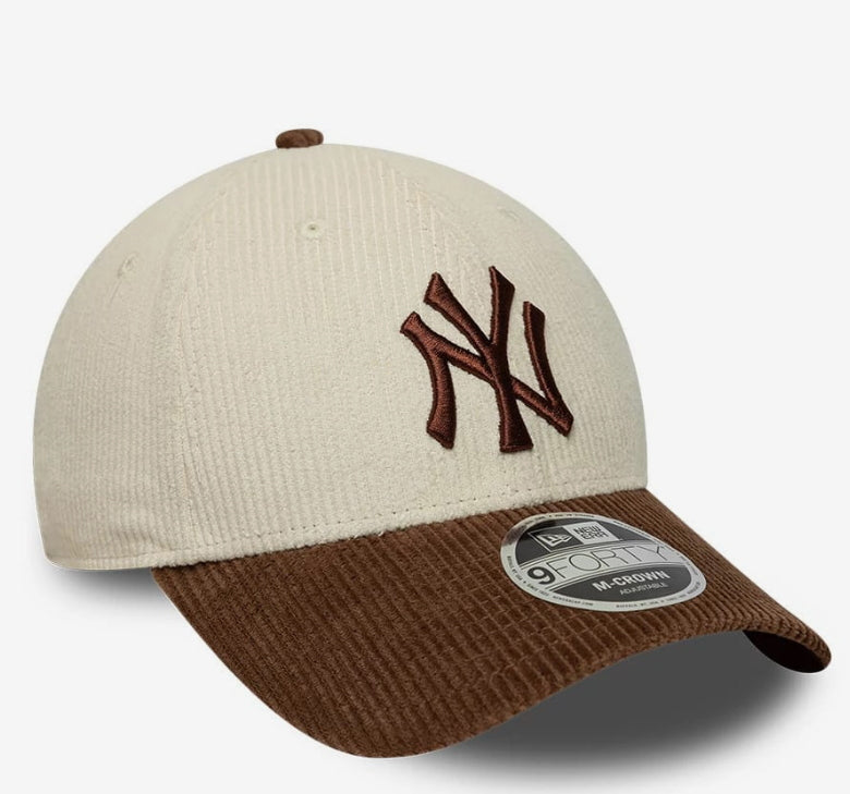 Cap New Era MLB 940 Cord MC NY YANKEES Beige
