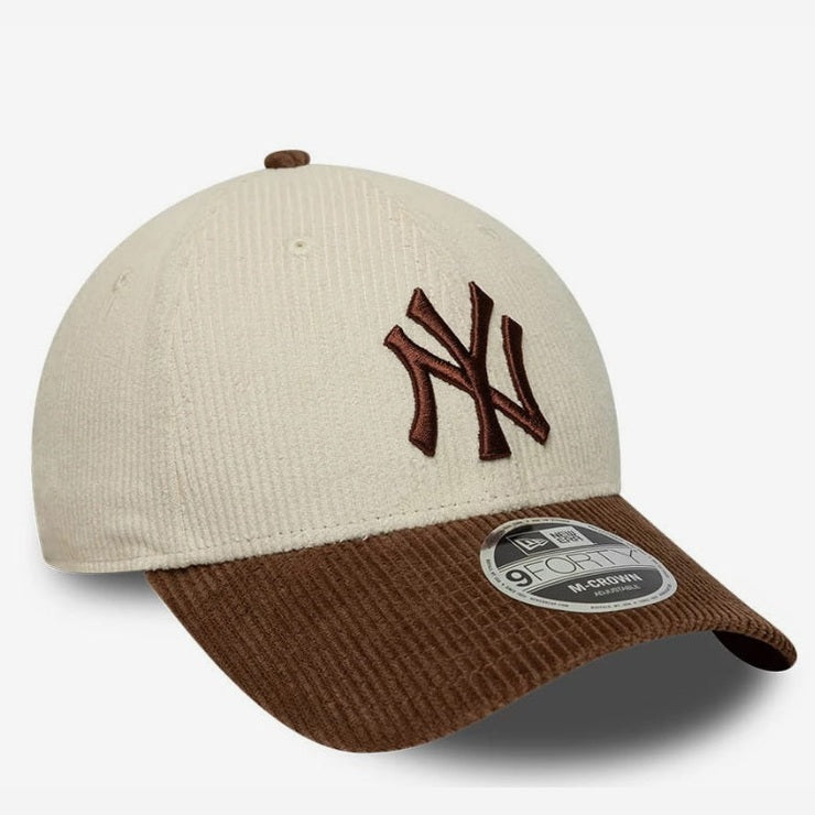 Cap New Era MLB 940 Cord MC NY YANKEES Beige
