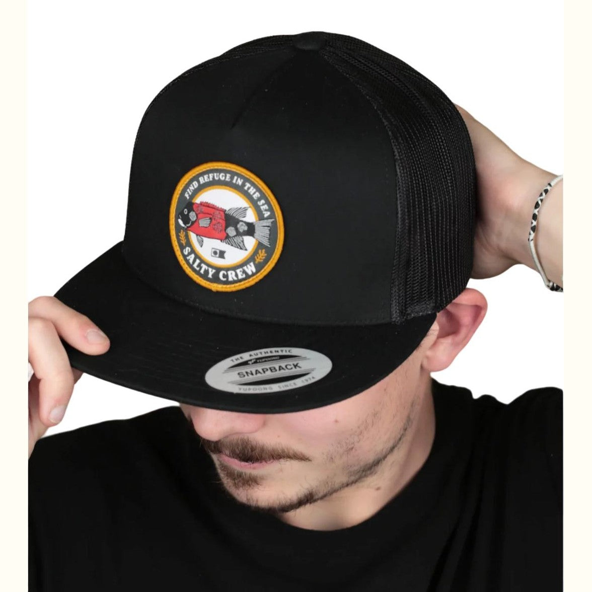 Cap Salty Crew Sheepy Foamy Trucker black