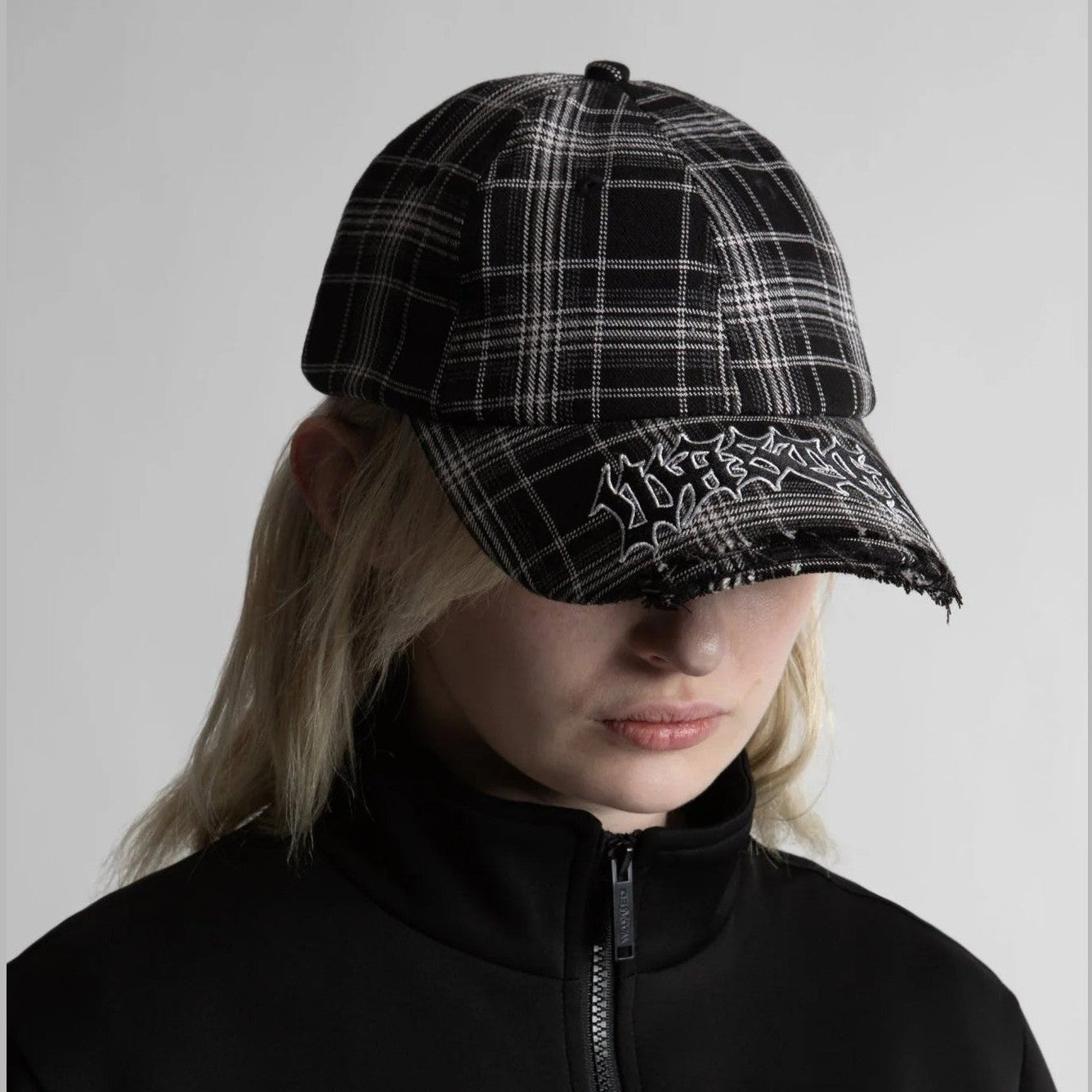 Cap Wasted Paris Tartan balck white