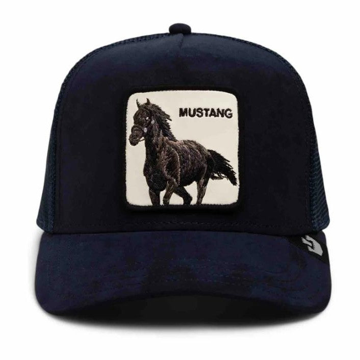 Cappello Goorin Bros The Suede Mustang Navy