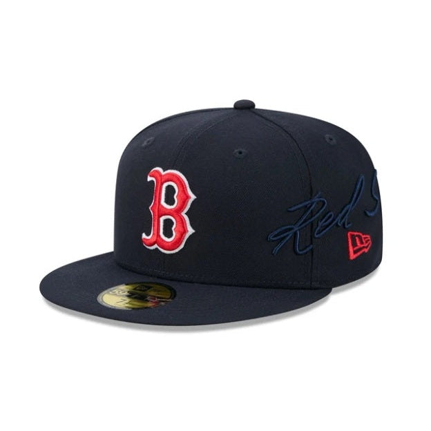 Cappello New Era 5950 Side Script BOSRED