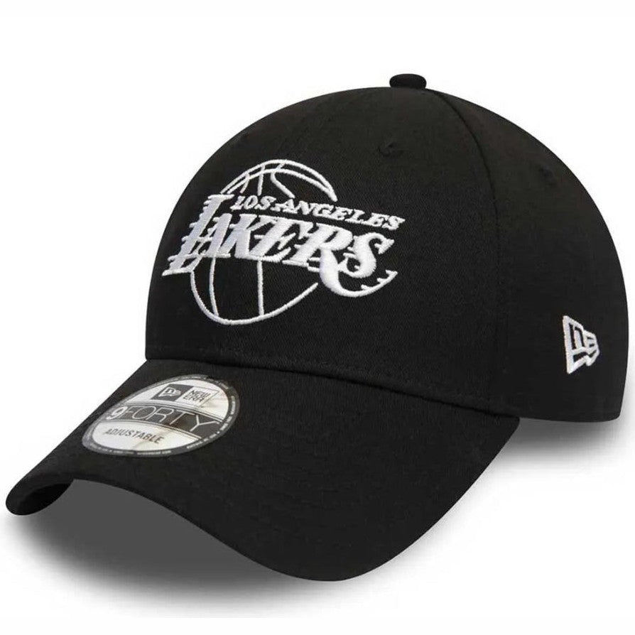 Cappello New Era 940 NBA ESS Outline LOSLAK Black