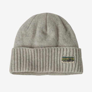 Cappello Patagonia Brodeo Beanie OG legacy label crisp grey