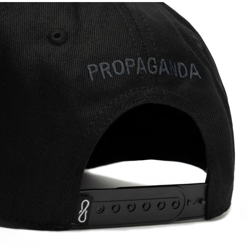 Cappello Propaganda Logo Snap Black Black