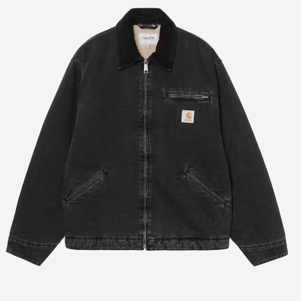 Carhartt Giacca OG Detroit Jkt Blk Blk Stone Wash