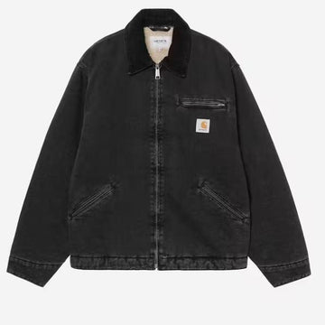 Carhartt Giacca OG Detroit Jkt Blk Blk Stone Wash