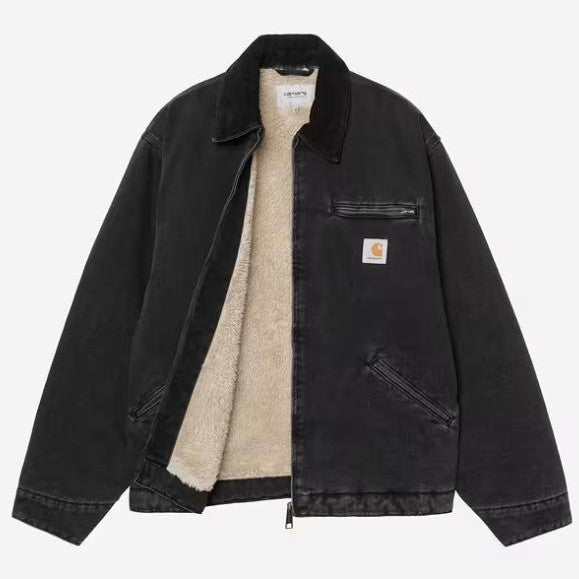 Carhartt Giacca OG Detroit Jkt Blk Blk Stone Wash