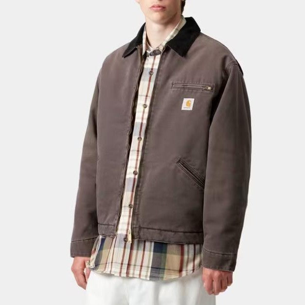 Carhartt Giacca OG Detroit Jkt Tobacco Blk stone Wash