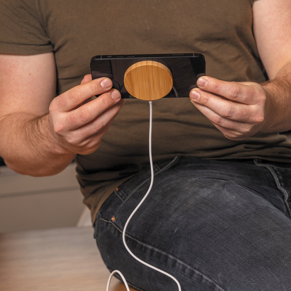 Caricatore Wireless XD Connects Magnetico 10W Bambù Brown