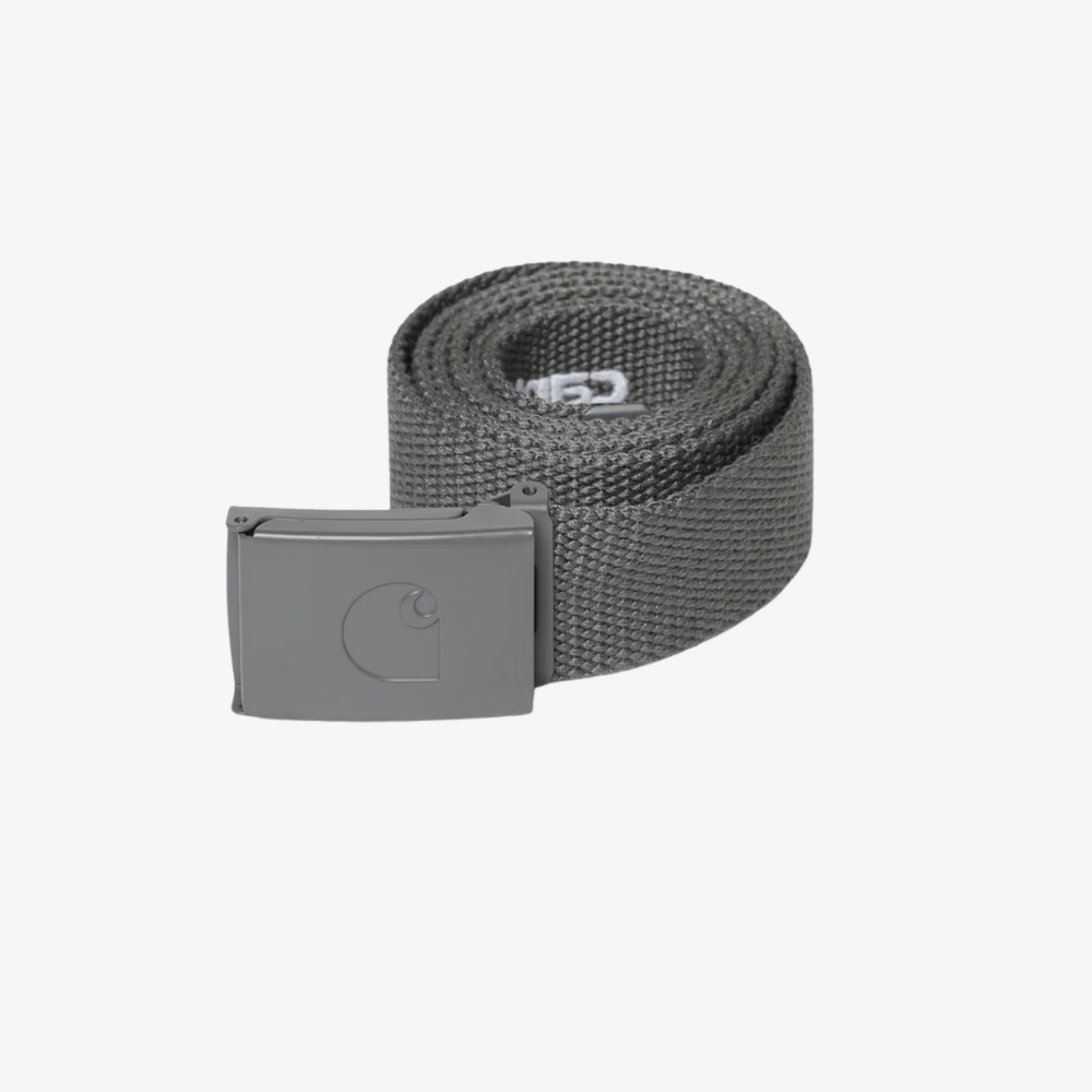 Cintura Carhartt Logo Tonal grigio