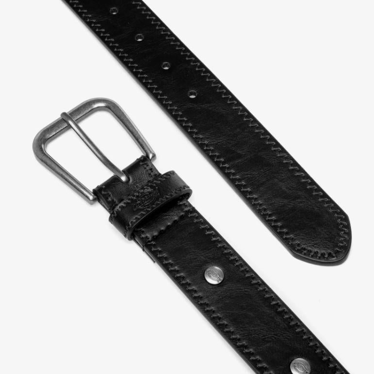 Dickies スタッズ付き ブラックベルト ディッキーズ 本革 ブラック スタッズ ベルト – Glad Store Genova