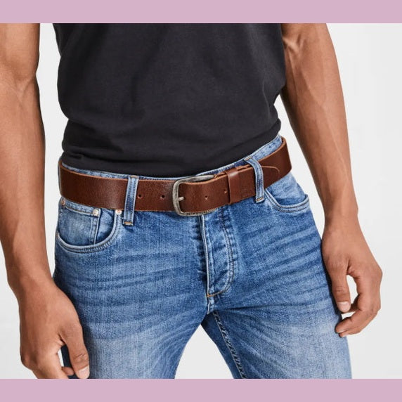 Cintura Jack & Jones Paul Leather Black
