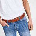 Cintura Jack & Jones Paul Leather Brown