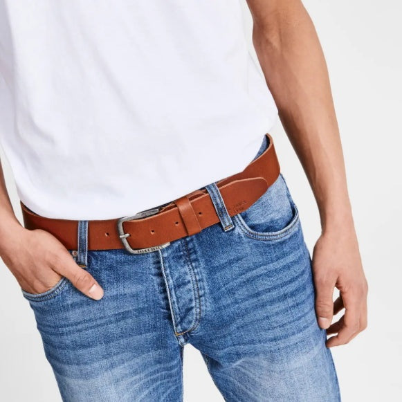 Cintura Jack & Jones Paul Leather Brown