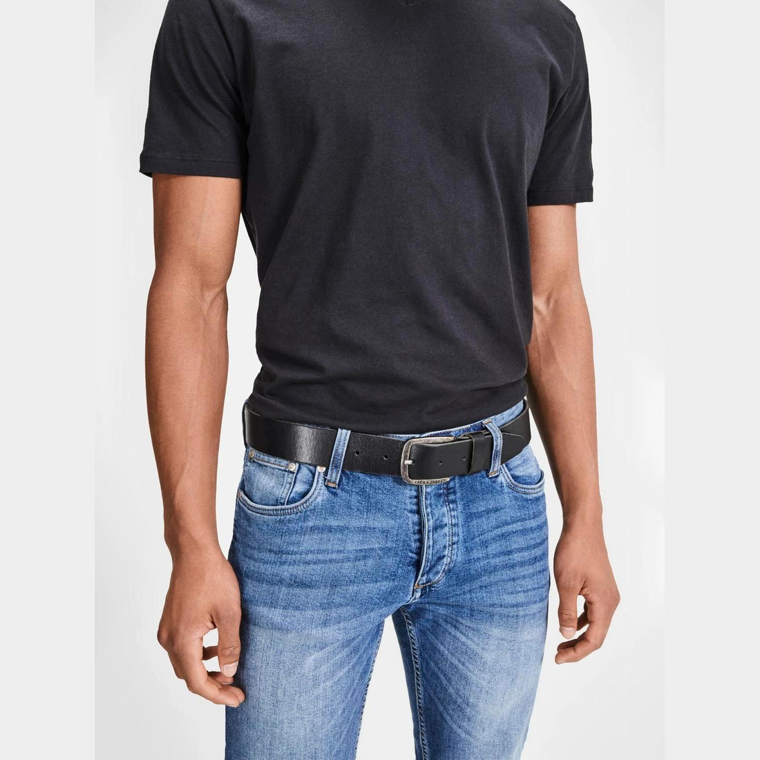 Cintura Jack & Jones Paul leather black
