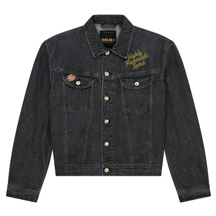 Deus Ex Machina Giacca Unchained Trucker Jkt Black