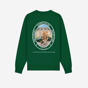 Felpa Baron Filou cli organic crew green