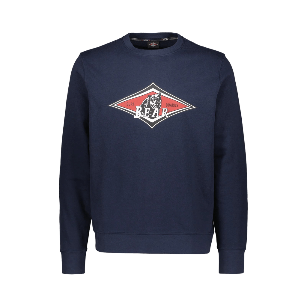 Felpa Bear Crew Neck Big Logo sky captain