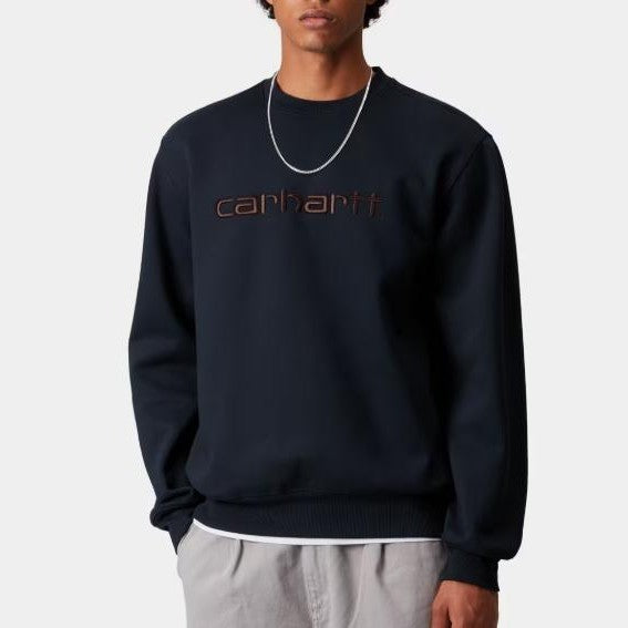 Felpa Carhartt Carhartt Sweat Deep Night Palisander