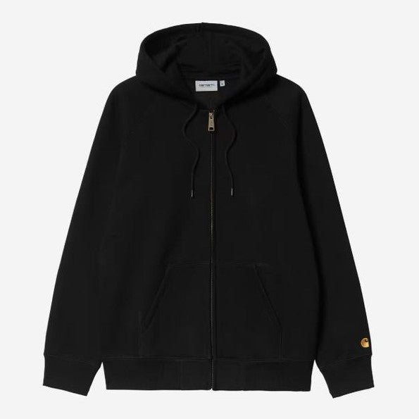 Felpa Carhartt Chase jkt Blk Gold