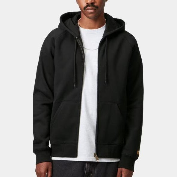 Felpa Carhartt Chase jkt Blk Gold