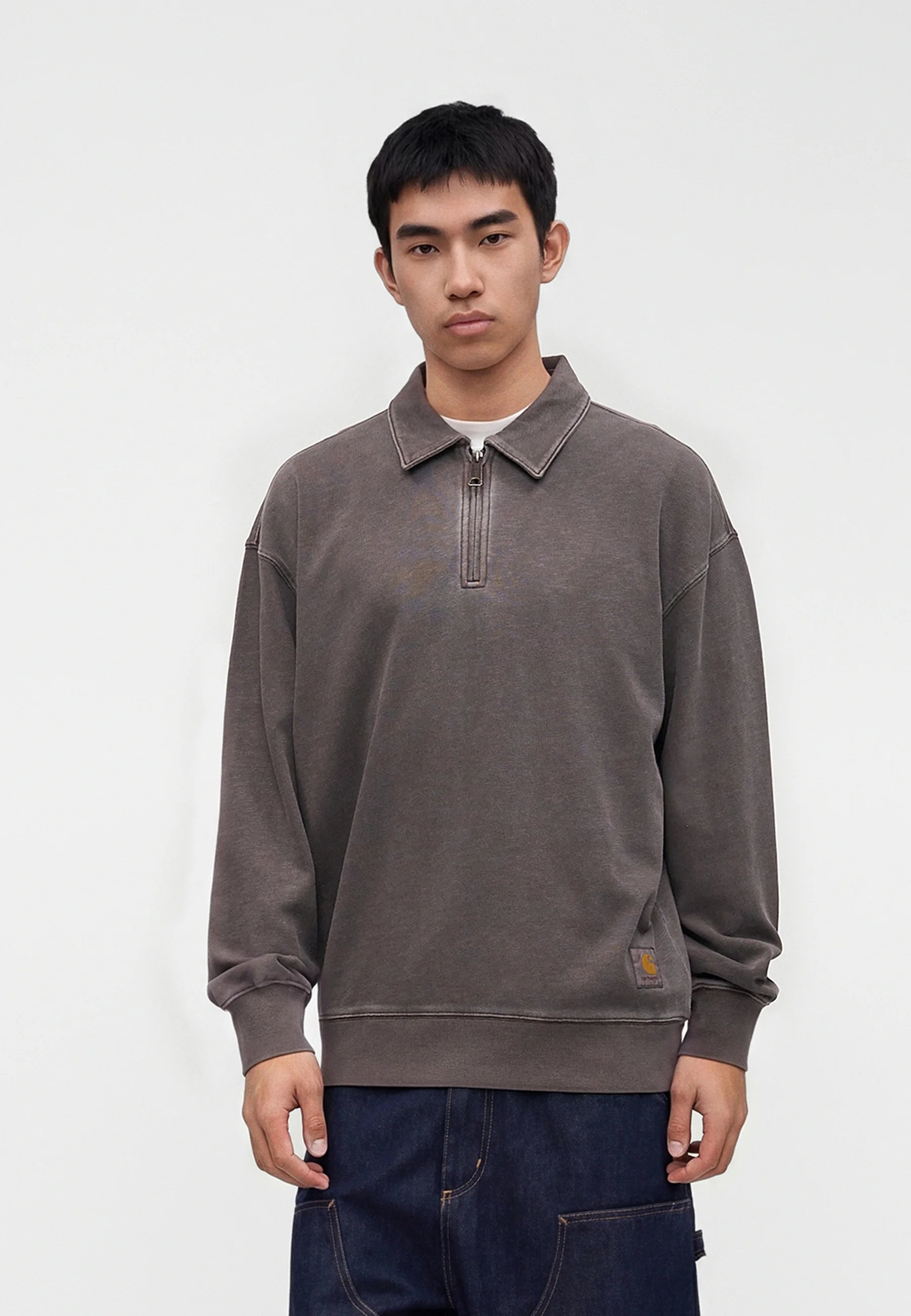 Felpa Carhartt Harper Polo Tobacco
