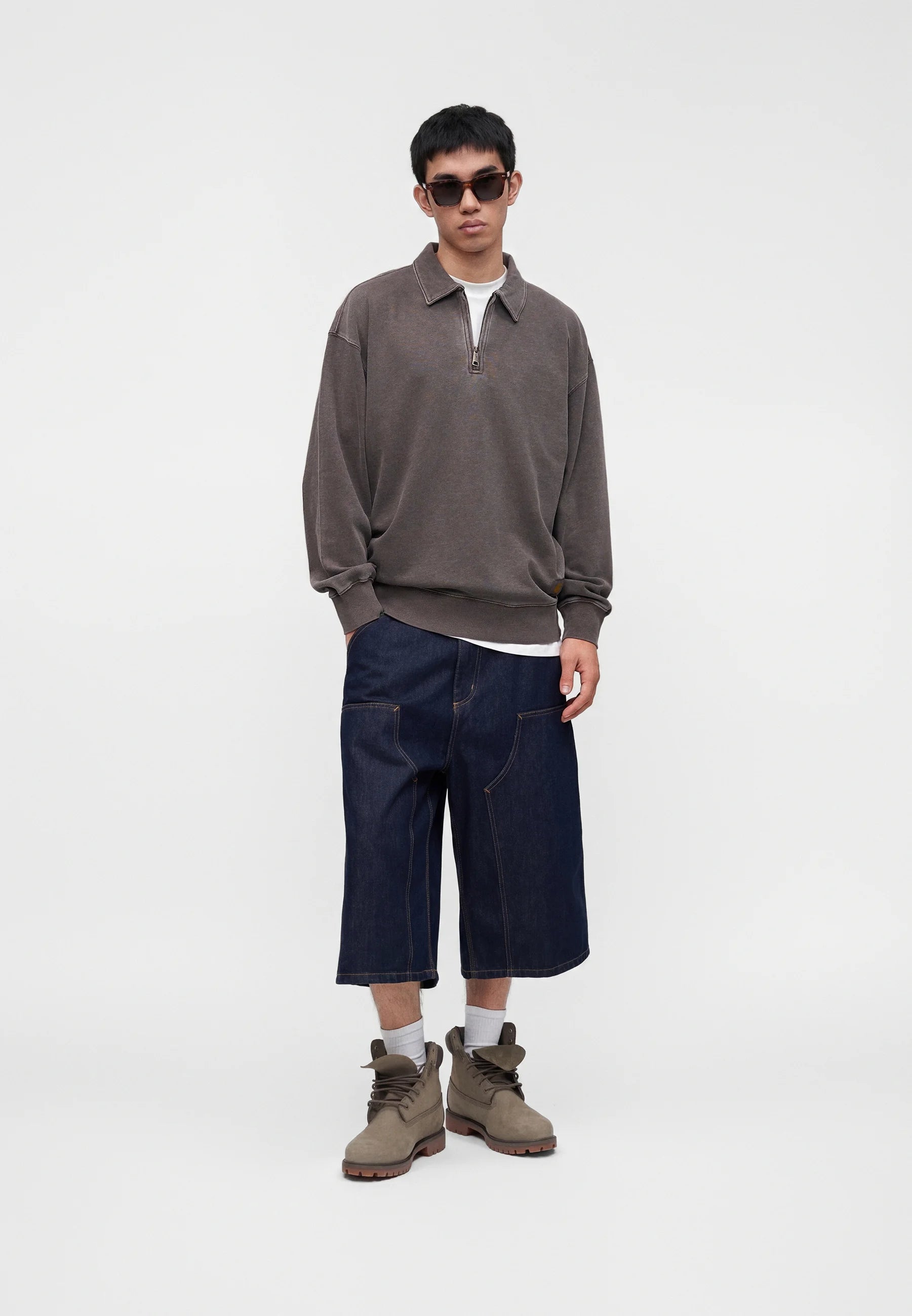 Felpa Carhartt Harper Polo Tobacco