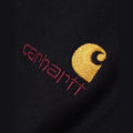 Felpa Carhartt Hlaf zip American Script blk
