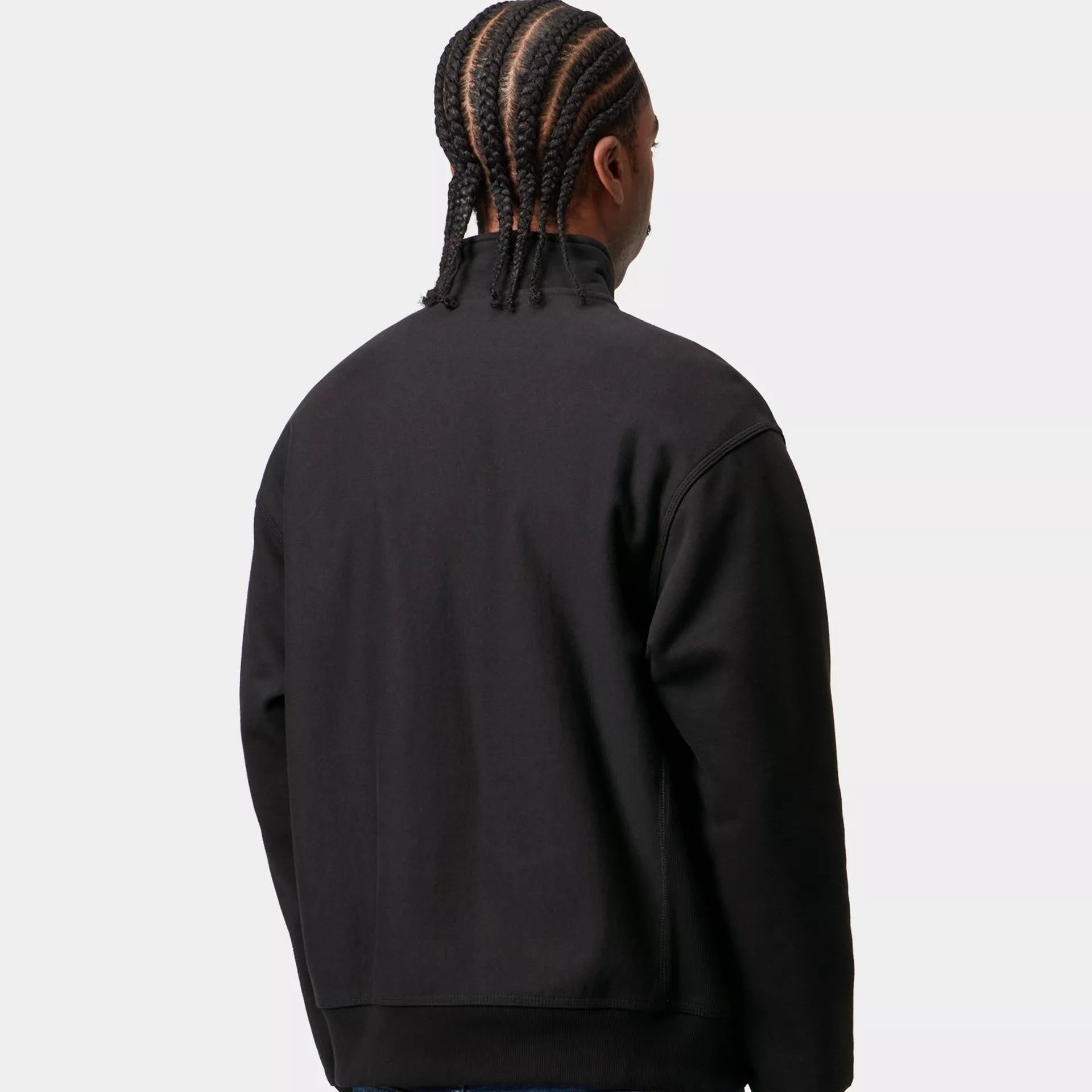 Felpa Carhartt Hlaf zip American Script blk