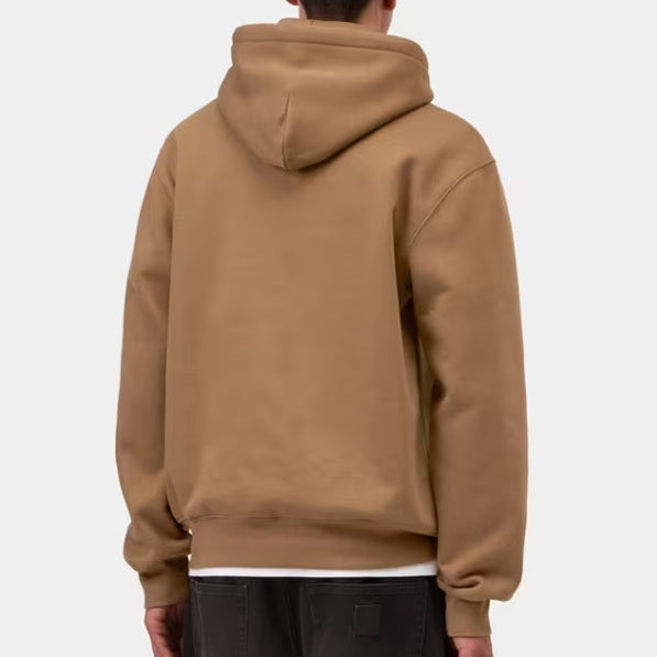 Felpa Carhartt Hood H Brown Black