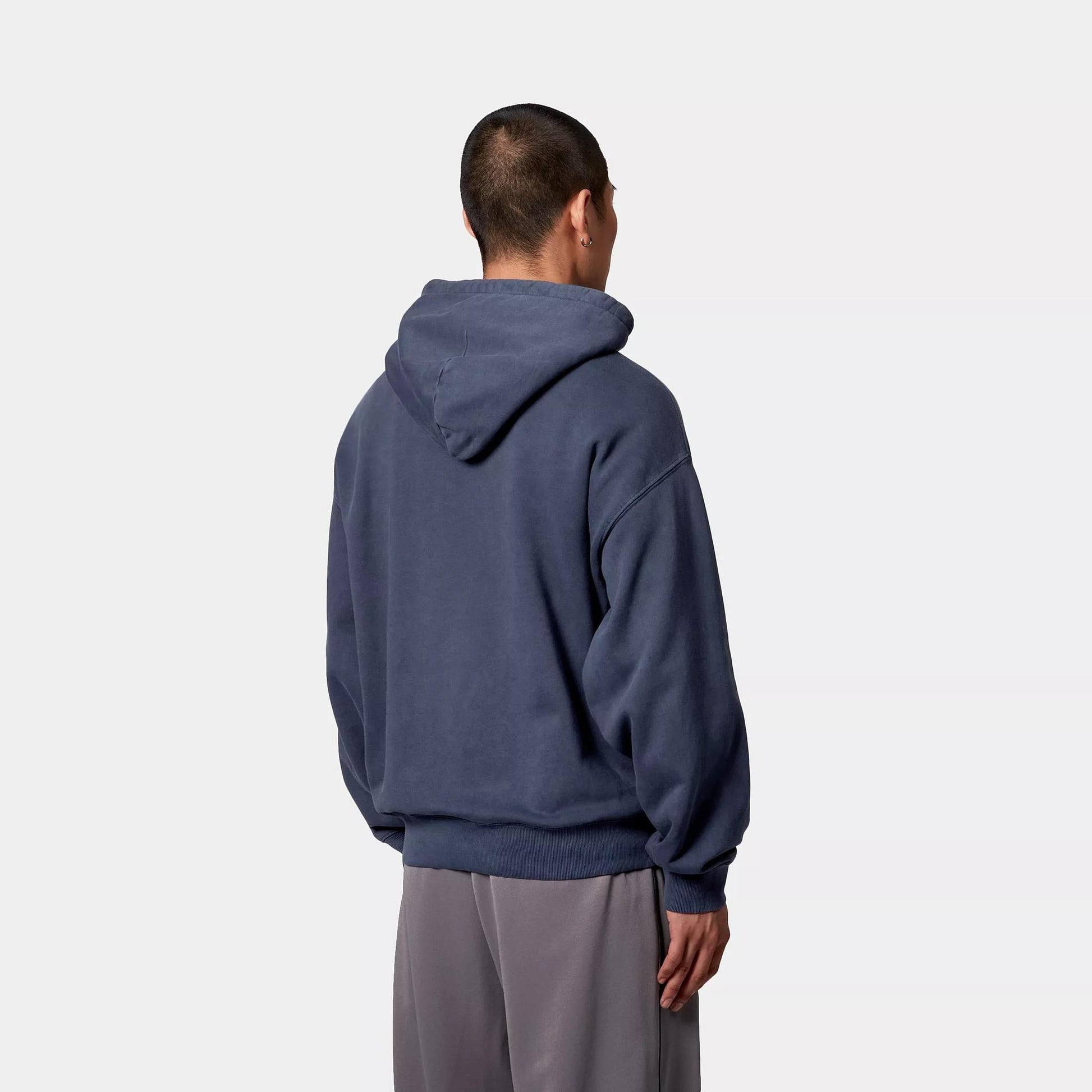 Felpa Carhartt Hooded Library ink garment dyed