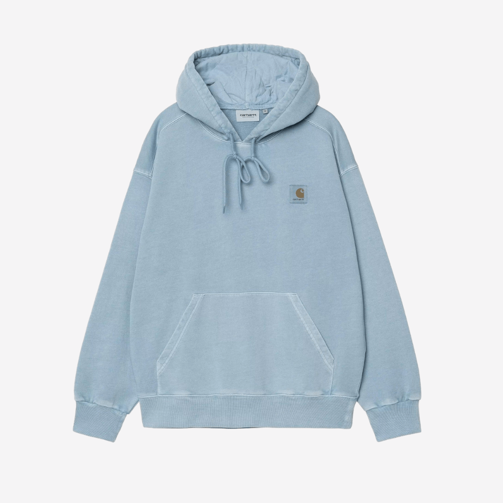 Felpa Carhartt Hooded Nelson clay blue dyed
