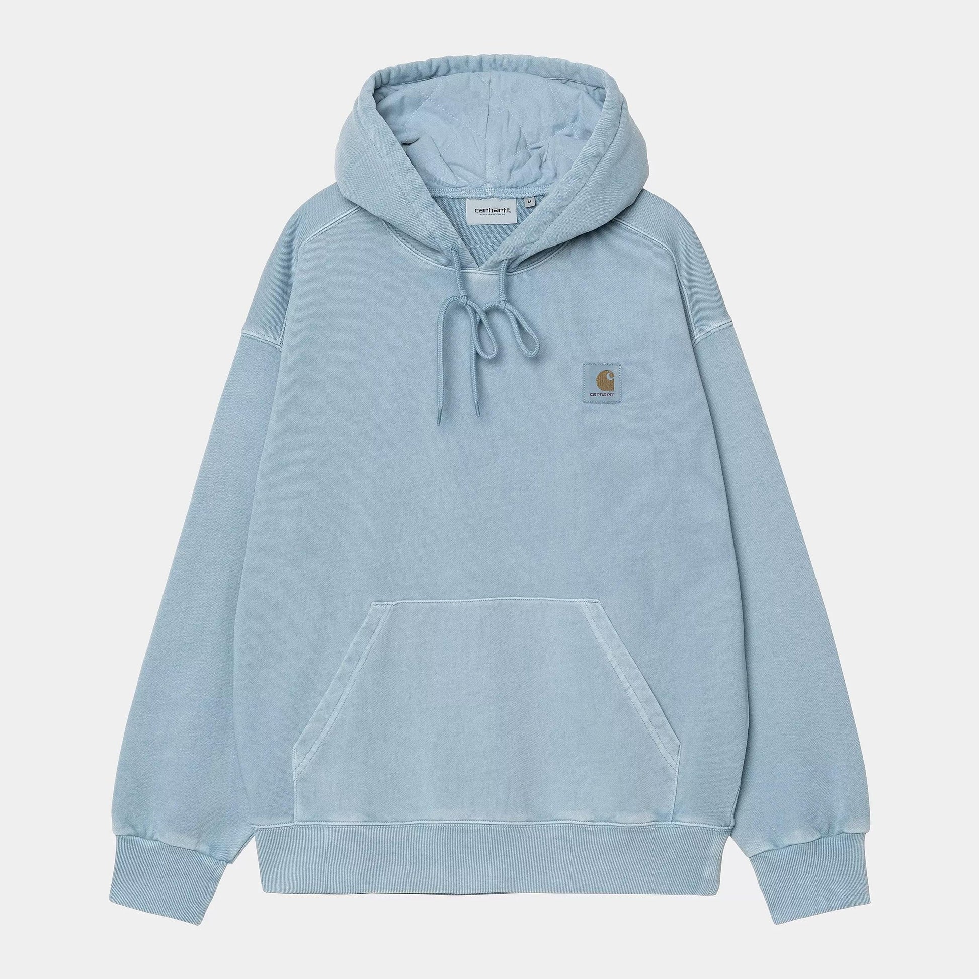 Felpa Carhartt Hooded Nelson clay blue dyed