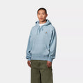 Felpa Carhartt Hooded Nelson clay blue dyed