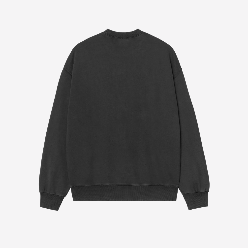 Felpa Carhartt Hudson blk chalck washed