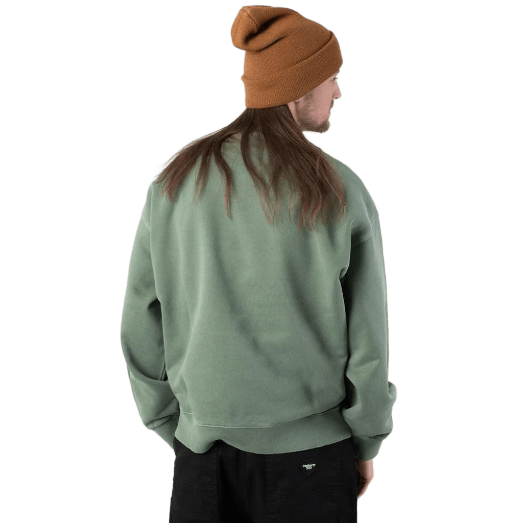 Felpa Carhartt Nelson Sweatshirt park garment dyed