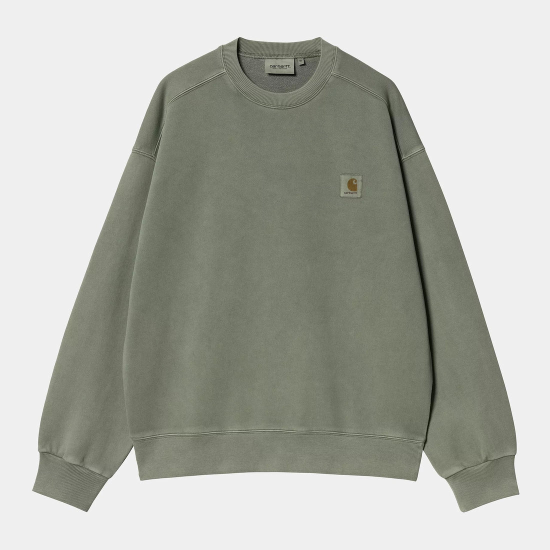 Felpa Carhartt Nelson Sweatshirt park garment dyed