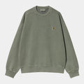 Felpa Carhartt Nelson Sweatshirt park garment dyed