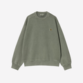 Felpa Carhartt Nelson Sweatshirt park garment dyed