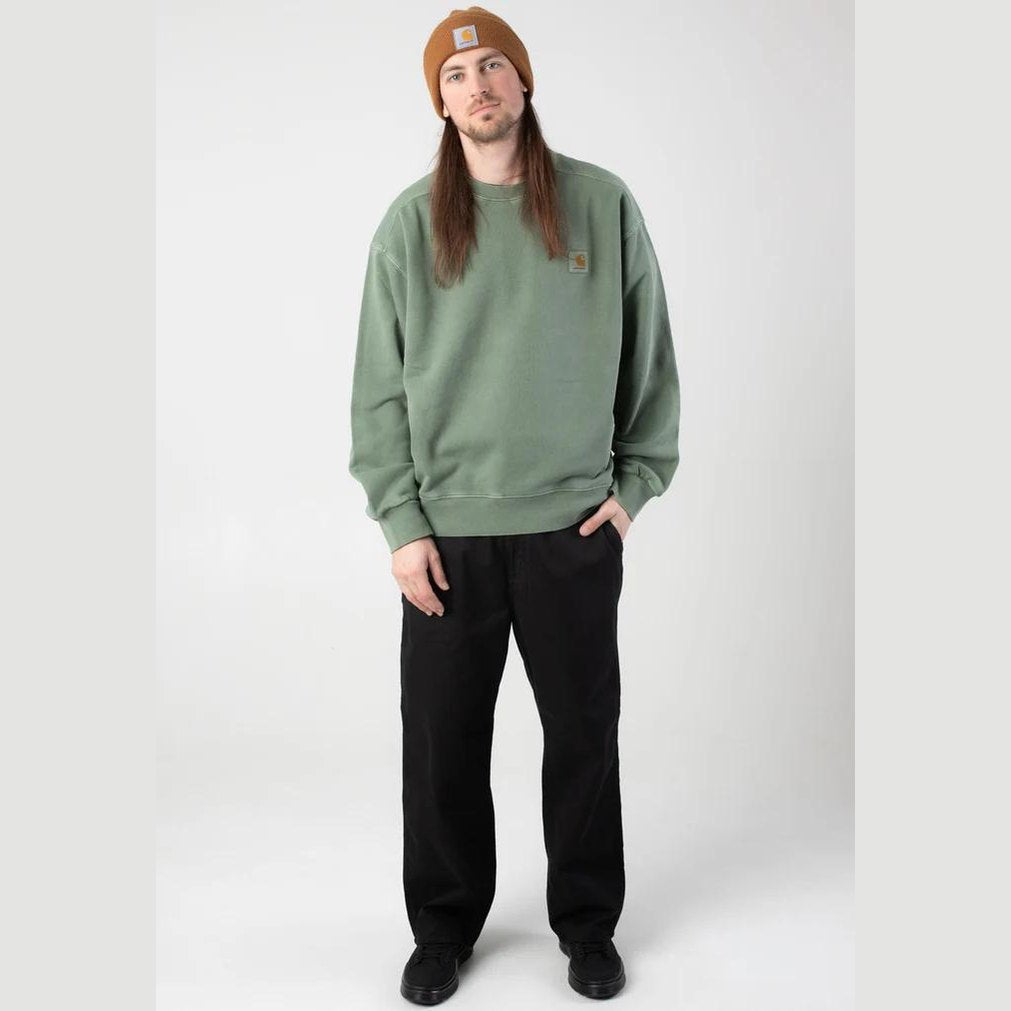 Felpa Carhartt Nelson Sweatshirt park garment dyed