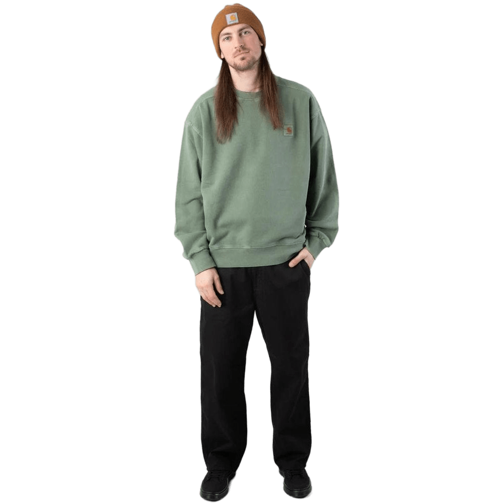 Felpa Carhartt Nelson Sweatshirt park garment dyed